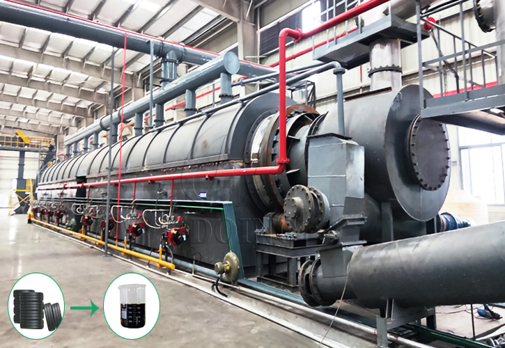 全连续式轮胎裂解炼油设备